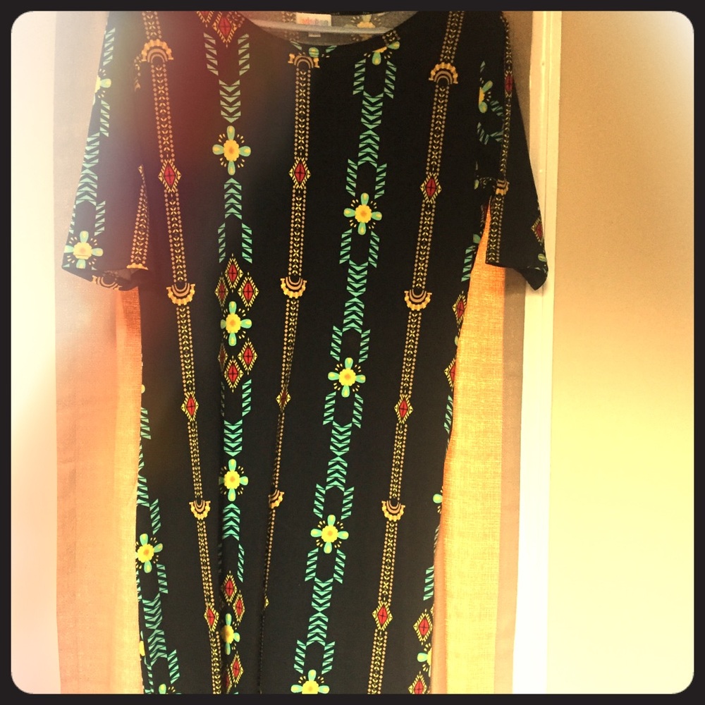 LuLaRoe print dress Medium